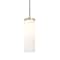 Besa Lighting Friz Stem Pendant, Opal Glossy, Satin Nickel Finish, 1x75W Incandescent 1TT-FRIZOG-SN - alternate 1